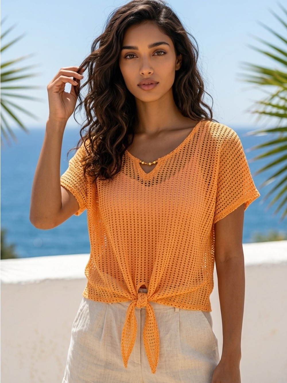 Hearts of Palm Shirt with Built in Tank